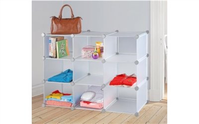 Plastic storage cubes